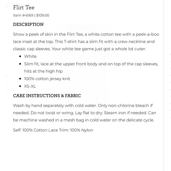 CAbi Flirt Tee White Fitted Short Sleeve Blouse - Picture 11 of 11